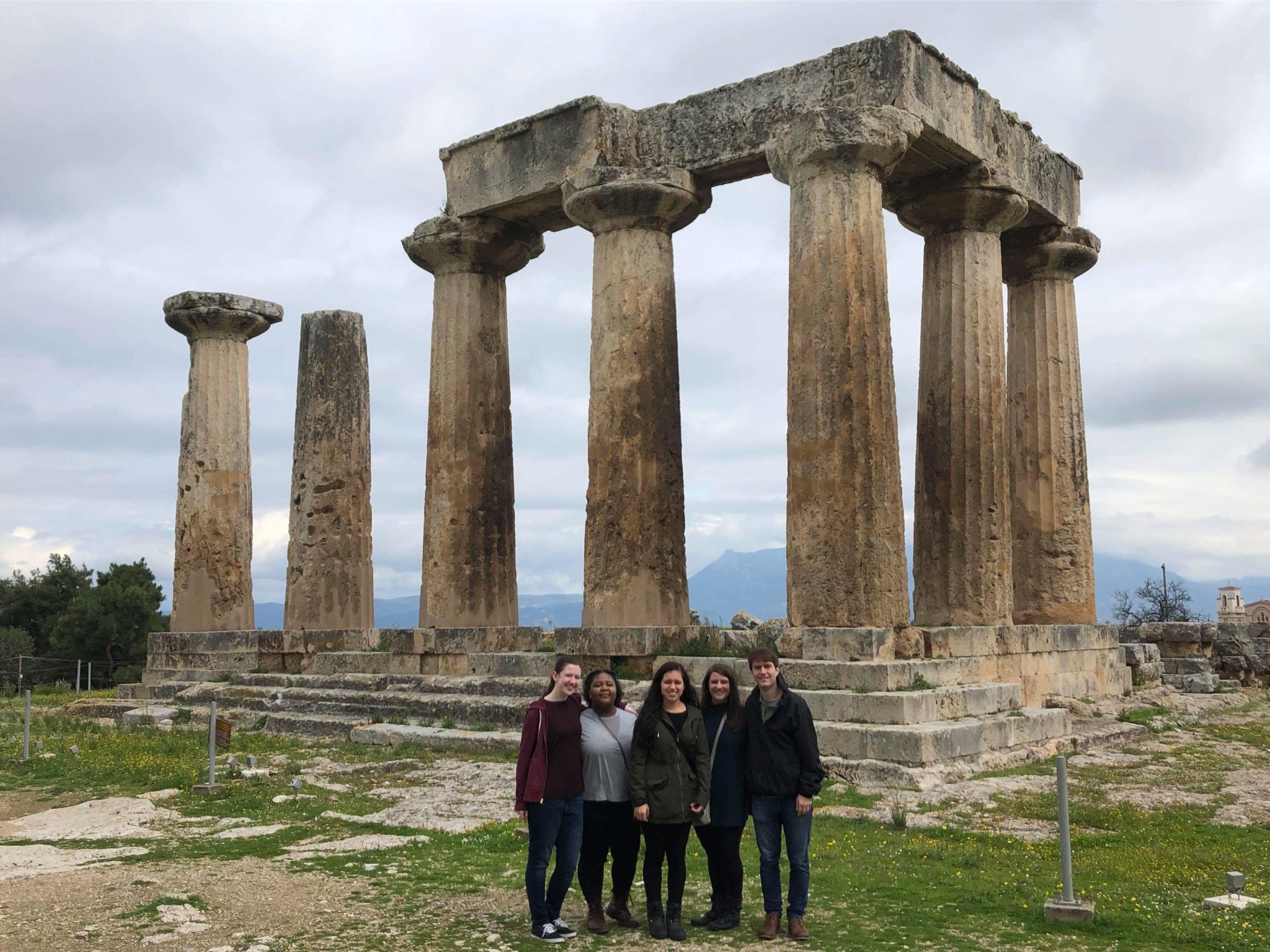 Group photo in Greece